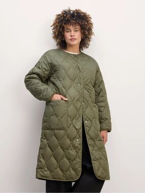 Everlane Long Quilted Liner Coat - XS